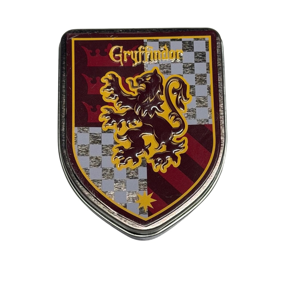 Harry Potter Gryffindor Crest Jelly Bean Tin Empty Collectible Shield JellyBelly